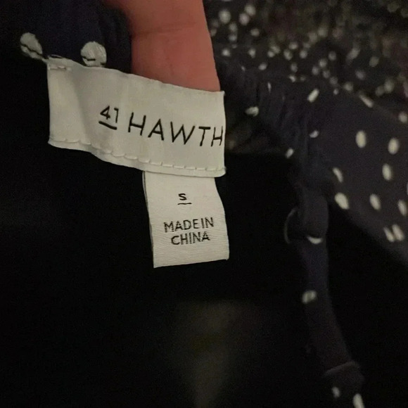 47 Hawthorne Blue Polka dot Dress-Small - Picture 8 of 8